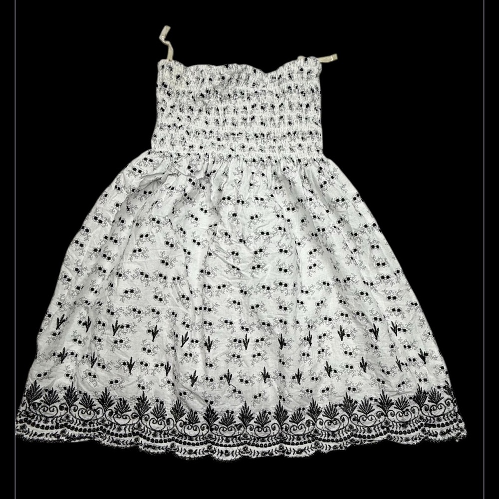 Poetry Charming Black and White Kids Dress
